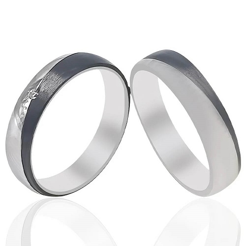 Two-Tone Wedding Rings - 51502